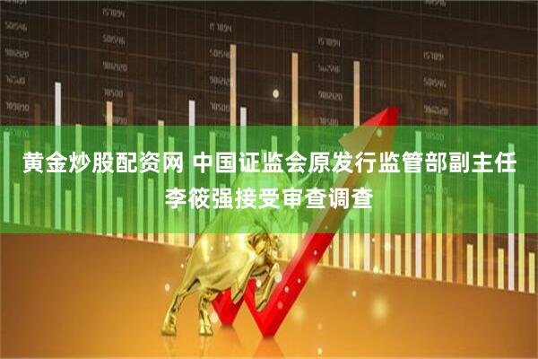 黄金炒股配资网 中国证监会原发行监管部副主任李筱强接受审查调查